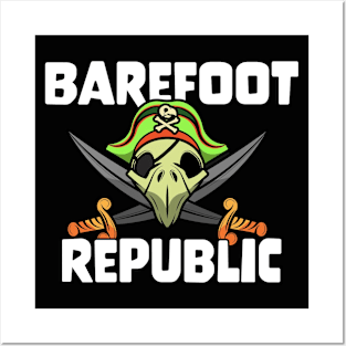 Barefoot Republic Logo Posters and Art